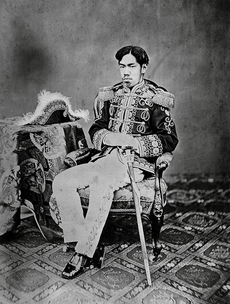 Meiji Emperor in Western military dress