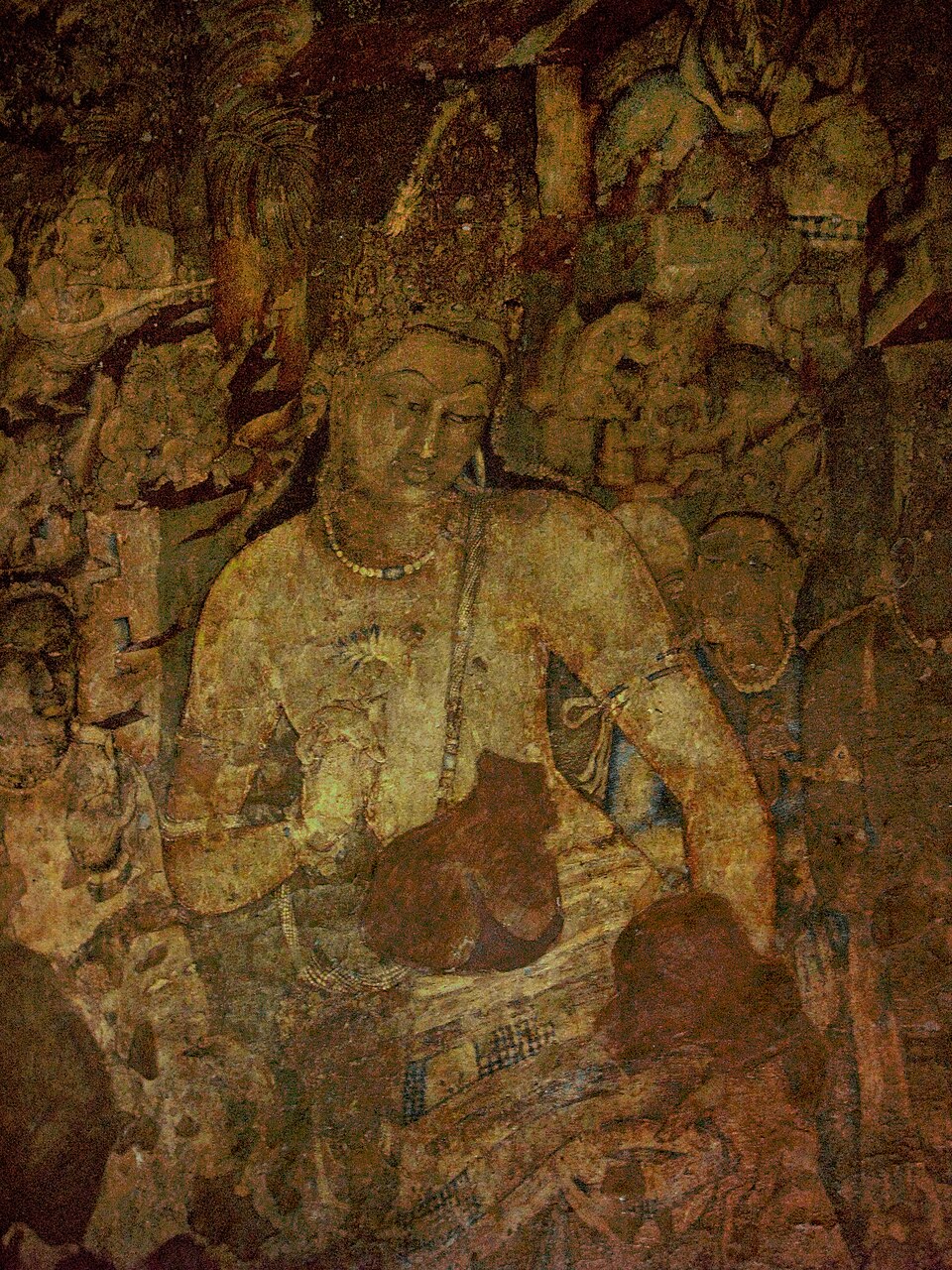 Bodhisattva painting from Ajanta Caves