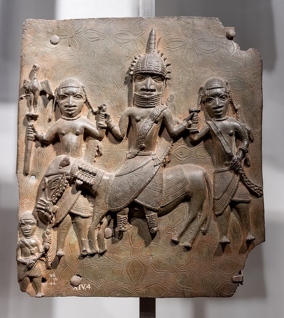 Benin bronze plaque from the British Museum