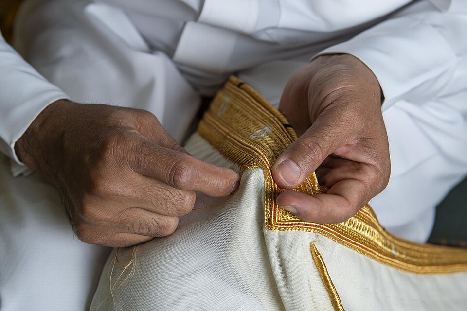 Traditional bisht garment from the Gulf region